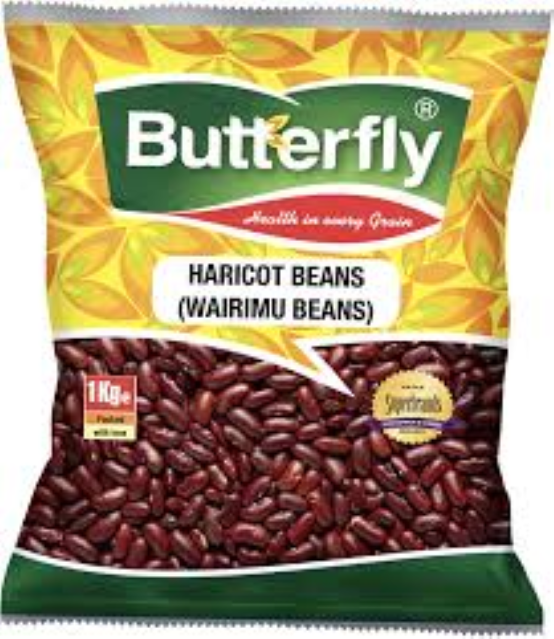 BUTTERFLY HARICOT BEANS RED (WAIRIMU BEANS) 1KG